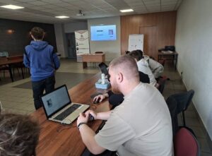 Zajęcia w kole robotyki w. CRL’u ze studentami z Rzeszowa